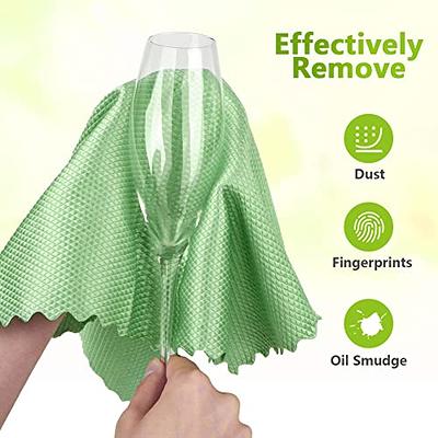 Microfiber Cloth Glass Cleaning Cloth for Mirror/Window Lint Free 6  Pack-Superio