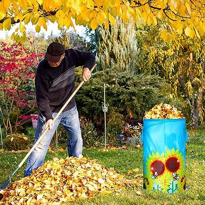 72 Gallon Reusable Garden Waste Bags Waterproof Leaf Lawn Trash