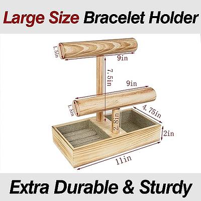 LadyRosian 4 Tier Wooden Display Jewelry Accessory Stand Bracelet