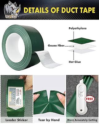 GRAY RHINO Green Duct Tape Heavy Duty Waterproof 1.88 inch 105ft