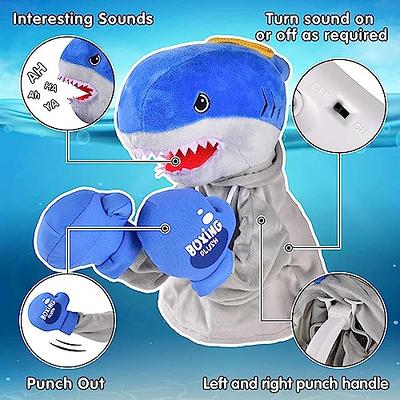 Hand Puppet Making Kit, Shark Plushie Hand Puppets, Hand Puppet Plushie Toy for Role Play and Storytelling - Interactive Hand Puppet with Sounds and