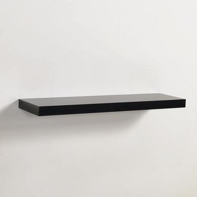 Floating Metal Shelf - Black or White Metal Finish