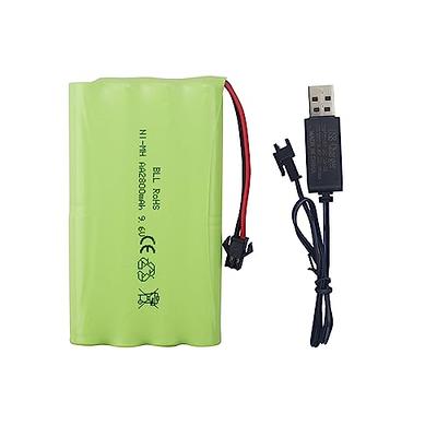 Threeking 3.7V 500mAh 14500 Rechargeable Li-ion Battery SM-2P Joint with  USB Charger for Rc Remote Control Car Toys - Yahoo Shopping