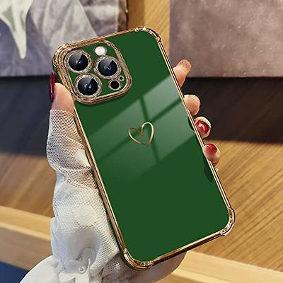  Skyseaco for iPhone 12 Pro Max Case, Cute Plated Love Heart  Cases for Women Girls with Anti-Fall Lens Camera Protection Soft TPU  Shockproof Case for iPhone 12 Pro Max (6.7 inch) 