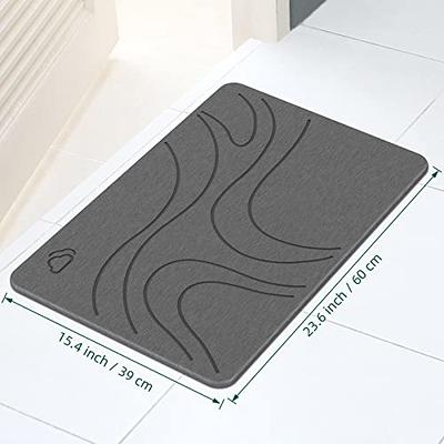 Diatomaceous Earth Bath Mat, Stone Bath mat, Instant Absorbent Bath mat,  Quick Dry Bath mats,Bath Stone mat for Bathroom Non Slip, Bath mats for