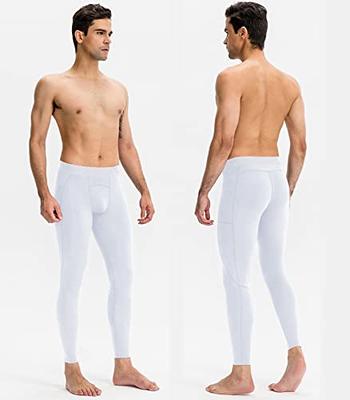 hwojjha 2 Pack Men's Compression Pants One Leg 3/4 Capri Tights