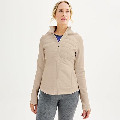 Women's Tek Gear Hooded Mixed-Media Jacket, Size: Large, Med Beige - Yahoo  Shopping