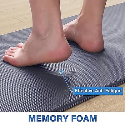 2Pcs Kitchen Floor Mat Anti-Fatigue Non Slip Cushioned Kitchen