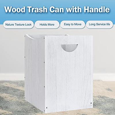 Office Wood Trash Can 2 Pack Garbage Cans, 5.3 Gallon Waste Basket Bathroom  Accessories Large Simple Trash Bin for Kitchen Bathroom Office Near Desk  Bedroom Gray - Yahoo Shopping