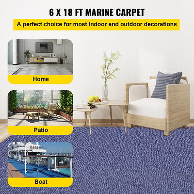 VEVOR Boat Carpet 6x18' Indoor Outdoor Marine Carpet Rug - Size Optional -  32 oz. waterproof patio Anti-slide rug, Blue - Yahoo Shopping