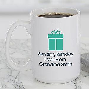 Christmas Repeating Name Personalized Coffee Mug 11 oz.- Red