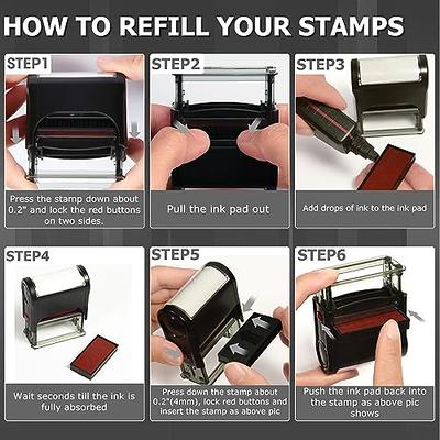 Toplusesse Copy Stamp Self Inking Rubber Office Personalized Stamp Self  Inking Copy Message Stamp Office Supplies- Red Ink one line - Yahoo Shopping