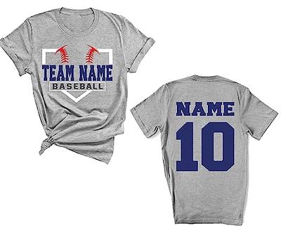 Personalized Baseball Team Shirt, Customized Style Baseball T