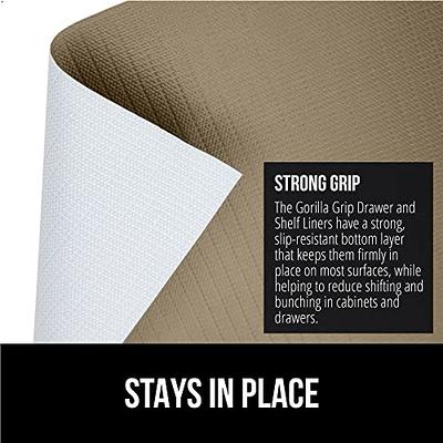 Gorilla Grip Drawer and Shelf Liner, Strong Grip, Non Adhesive 17.5 in x 20  FT