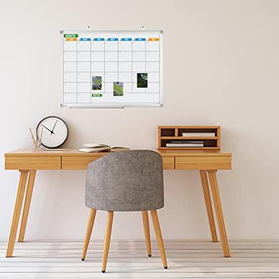  DOLLAR BOSS Whiteboard Calendar with Black Wood Frame, 16 x  12 Hanging Magnetic Dry Erase White Board Monthly Calendar Planning Board  for Wall : Office Products