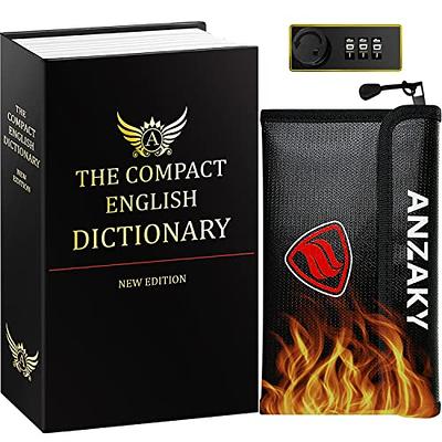 ANZAKY Dictionary Diversion Book Safe with Key Lock and Fireproof Money  Bag, Dictionary Storage Box for Cash Safe Hidden, Money Hiding Box, Secret  Portable Metal Compartment Safe - Yahoo Shopping