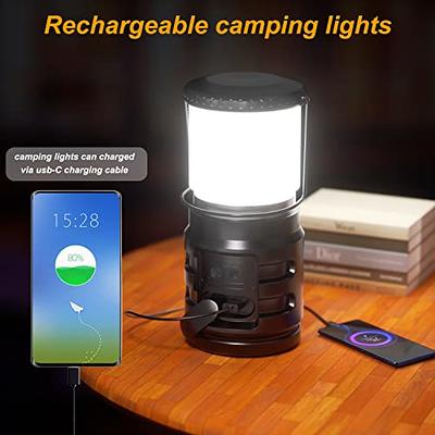 Camping Lantern, 4 Pack Brightness Adjustable LED Camping Lights,  Collapsible IPX4 Waterproof Survival Lanterns for Power Outages, Home  Emergency, Camping, Hiking, Hurricane