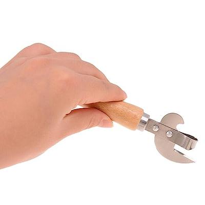 Wooden Handle Manual Handheld Can Opener, Heavy Duty Can Opener Smooth Edge  Wood Can Openers Top Lid Kitchen Gadgets, Best Large Rated Easy Turn Knob,  with Bottle Opener - Yahoo Shopping