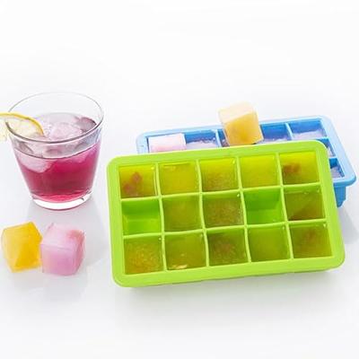 2 Pack ice cube tray with silicone Lid,ice trays for freezer