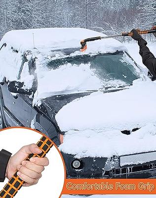 SEG Direct Snow Brush with Ice Scraper Extendable Detachable