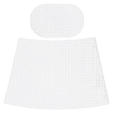 CHGCRAFT Plastic Mesh Canvas Sheets Bag Set DIY Knitting Crochet Bags Kit  Clear Cross Stitch Mesh Plastic with Knitting Needle for Crafting Knit