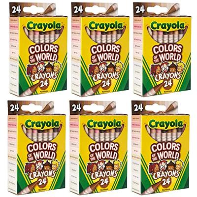 Colors of the World 24 Multicultural Crayons, 6 Sets