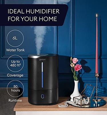 Cool Mist Air Humidifier 2.5L Whisper Quiet for Bedroom Home Office Baby  Room