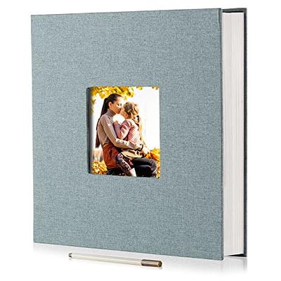 Vienrose Large Photo Album Self Adhesive for 4x6 8x10 10x12 Pictures Linen  Scrapbook Album DIY 40 Blank Pages with A Metallic Pen - Yahoo Shopping