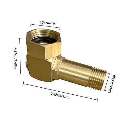 1pc Garden Hose Adapter Brass Replacement Part Swivel Hose Reel