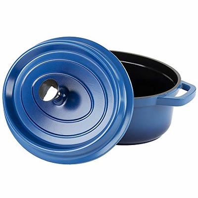 G.E.T. CA-009-CB/BK Heiss Energy-Efficient Cast Aluminum Dutch Oven, 3.5  Quart, Oval, Blue - Yahoo Shopping