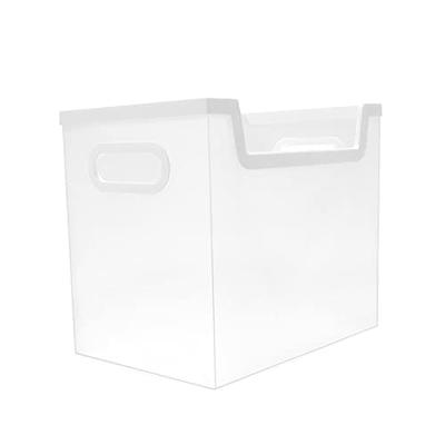 NUOBESTY Office Desk Organizer File Case Clear Plastic Scrapbook