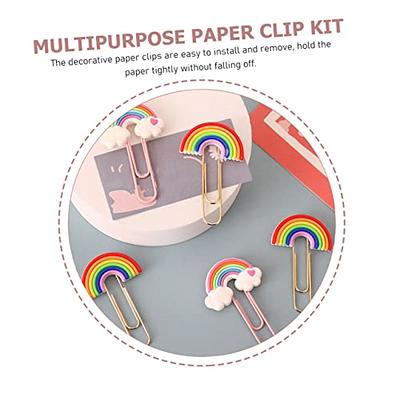 150pcs Photo Clips Mini Clear Plastic Utility Paper Clip