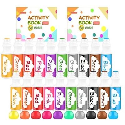 Shuttle Art Dot Markers, 15 Colors Washable Dot Markers for Toddlers,Bingo  Daubers Supplies for Kids Preschool Children, Non Toxic Water-Based Dot Art  Markers