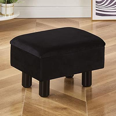 Hamgtrion Footstool Ottoman Small Ottoman Velvet Soft Footrest Ottoman with  Wood Legs Sofa Footrest Extra Seating for Living Room Entryway Office  L16H12W10inches Gold … - Yahoo Shopping