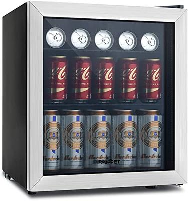 Costway 120 Can Beverage Refrigerator Beer Wine Soda Drink Cooler Mini  Fridge