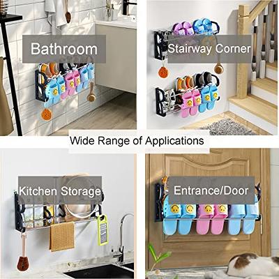 DEYILIAN Hanging Shoe Rack 2 Pack, Wall Mounted Shoe Rack with