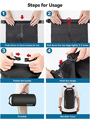HEETA Waterproof Dry Bag for Women Men (Upgraded Version), Roll
