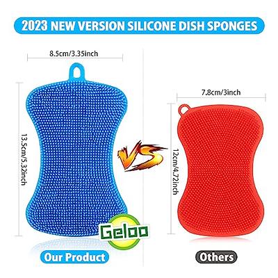 Handy Housewares 4 Round Silicone Dish Scrubbing Sponge