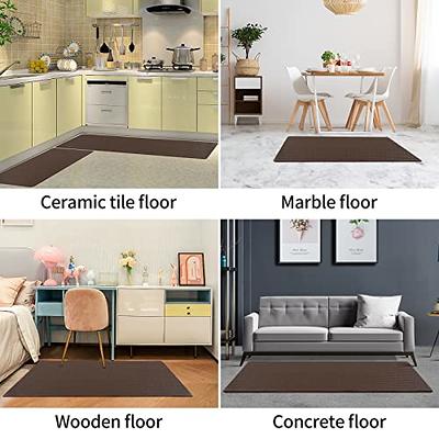 AUTODECO Kitchen Mats and Rugs Set of 2 - Cushioned Anti-Fatigue Kitchen Rug  for Floor Washable 17x29 +17x59, Brown - Yahoo Shopping