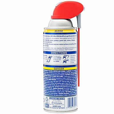 WD-40 Specialist Silicone Lubricant with Smart Straw Sprays 2 Ways, 11 OZ &  Specialist Contact Cleaner Spray, 11 oz.