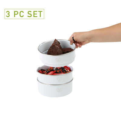 3pc Round Airtight Canister Set White - Brightroom™ : Target