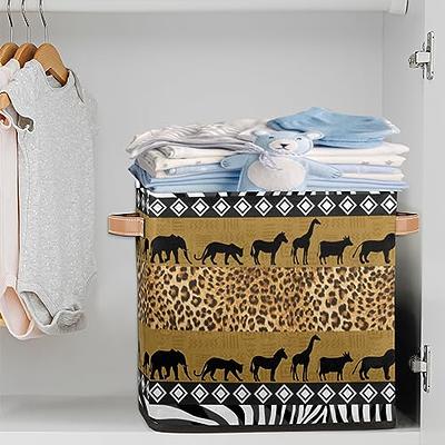 Fabric Print Storage Bins with Handles