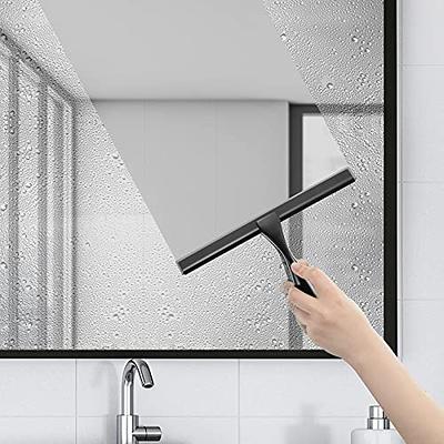 HIWARE All-Purpose Shower Squeegee for Shower Doors, Bathroom, Window and  Car Glass - Black, Stainless Steel, 12 Inches - Yahoo Shopping