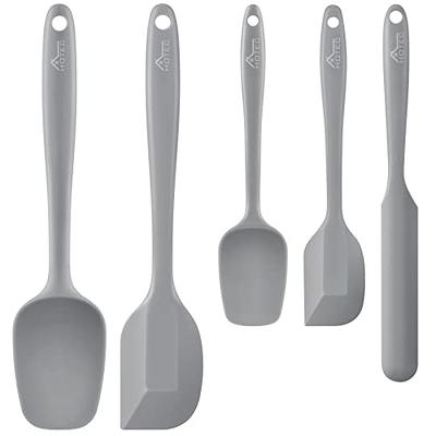 4 Piece Silicone Spatula Set, Flexible Heat Resistant Non-scratch Baking  Cooking Rubber Spatulas with Stainless Steel Core, Gray