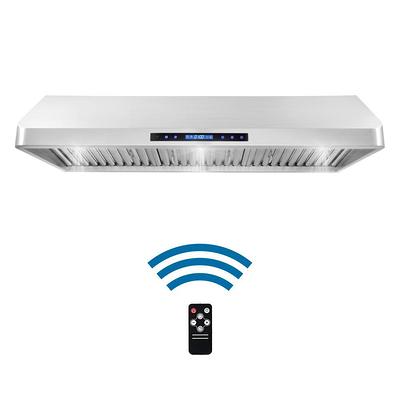 Cosmo 30 in. Ductless Wall Mount Range Hood in Stainless Steel with LED  Lighting and Carbon Filter Kit for Recirculating