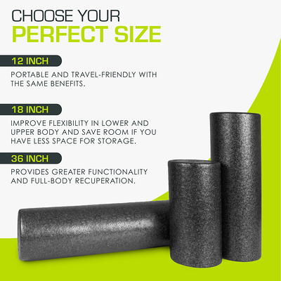 Athletic Works High Density Exercise Foam Roller, 36 in. Length