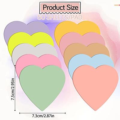 500 Pcs Transparent Sticky Notes Cute Heart Translucent Sticky Notes Clear  Sticky Tabs Waterproof See Through Memo Pad Book Markers Stickers Study  Office School Supplies - Yahoo Shopping