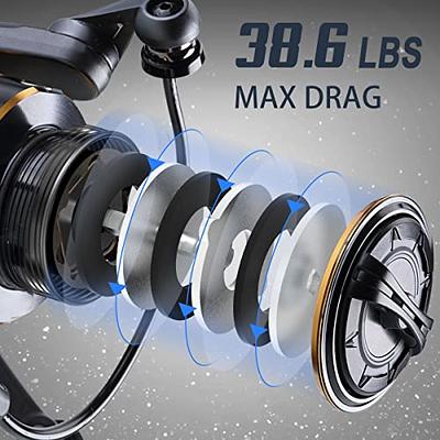 Tempo Sphera Spinning Reel, Lightweight Fishing Reels with 9+1 BB and Max  Drag up 38.6 LBs Carbon Fiber Washer, Smooth Fishing Reel with 5.2:1/6.2:1  High Speed Gear Ratio - Yahoo Shopping
