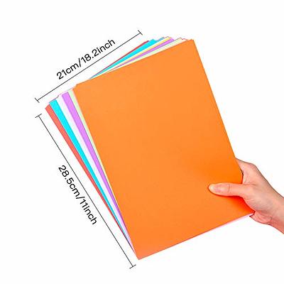 Color A4 Paper, 100 Pcs A4 DIY Craft Origami Paper for Coloured Printer Paper, DIY Arts, Crafts, Paper Cutting(10 Colors)