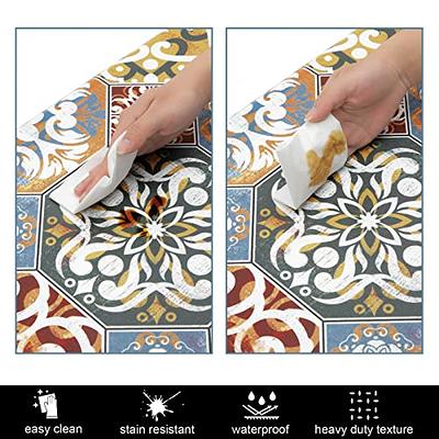 HEBE Boho Anti Fatigue Kitchen Rug Sets 2 Piece Non Slip Cushioned